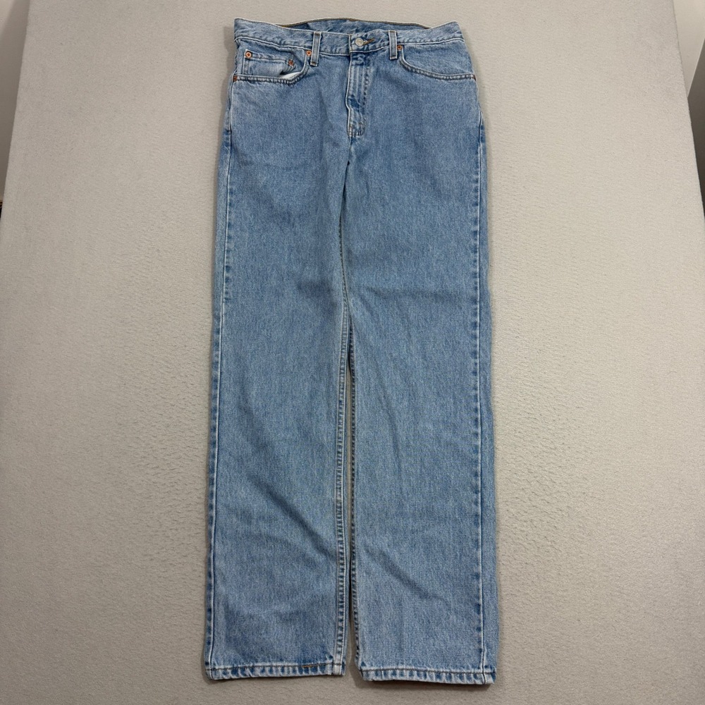 Vintage Levis 505 Jeans Men's 34x32 Blue Regular Fit Straight Leg Denim Cotton